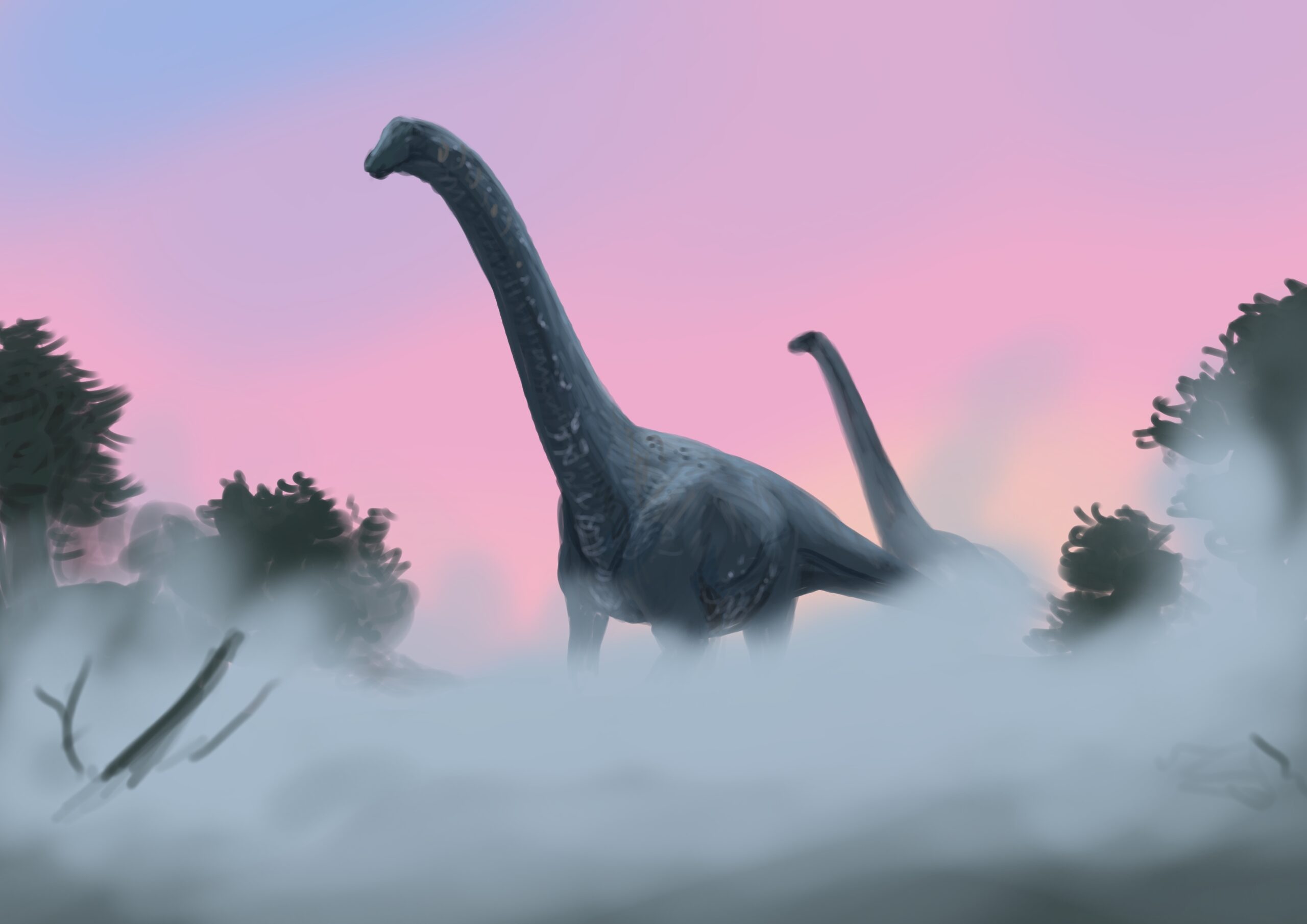 Argentinosaurus Paleostream Paleoart by Peter Nickolaus