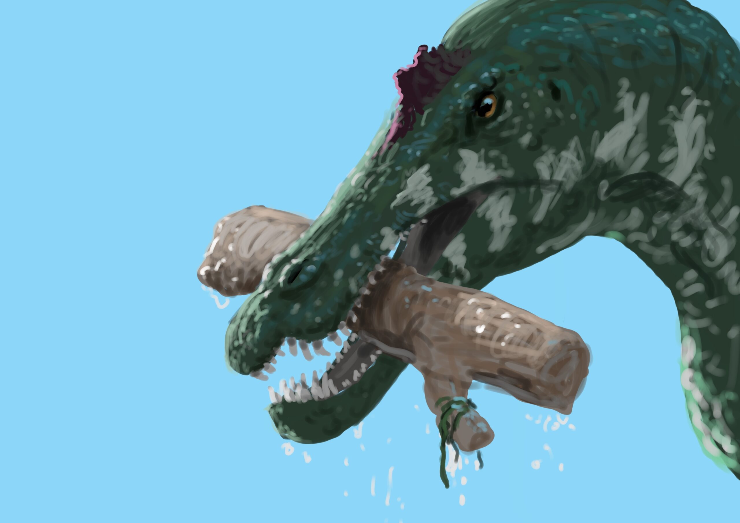 Ceratosuchops Paleostream Paleoart by Peter Nickolaus