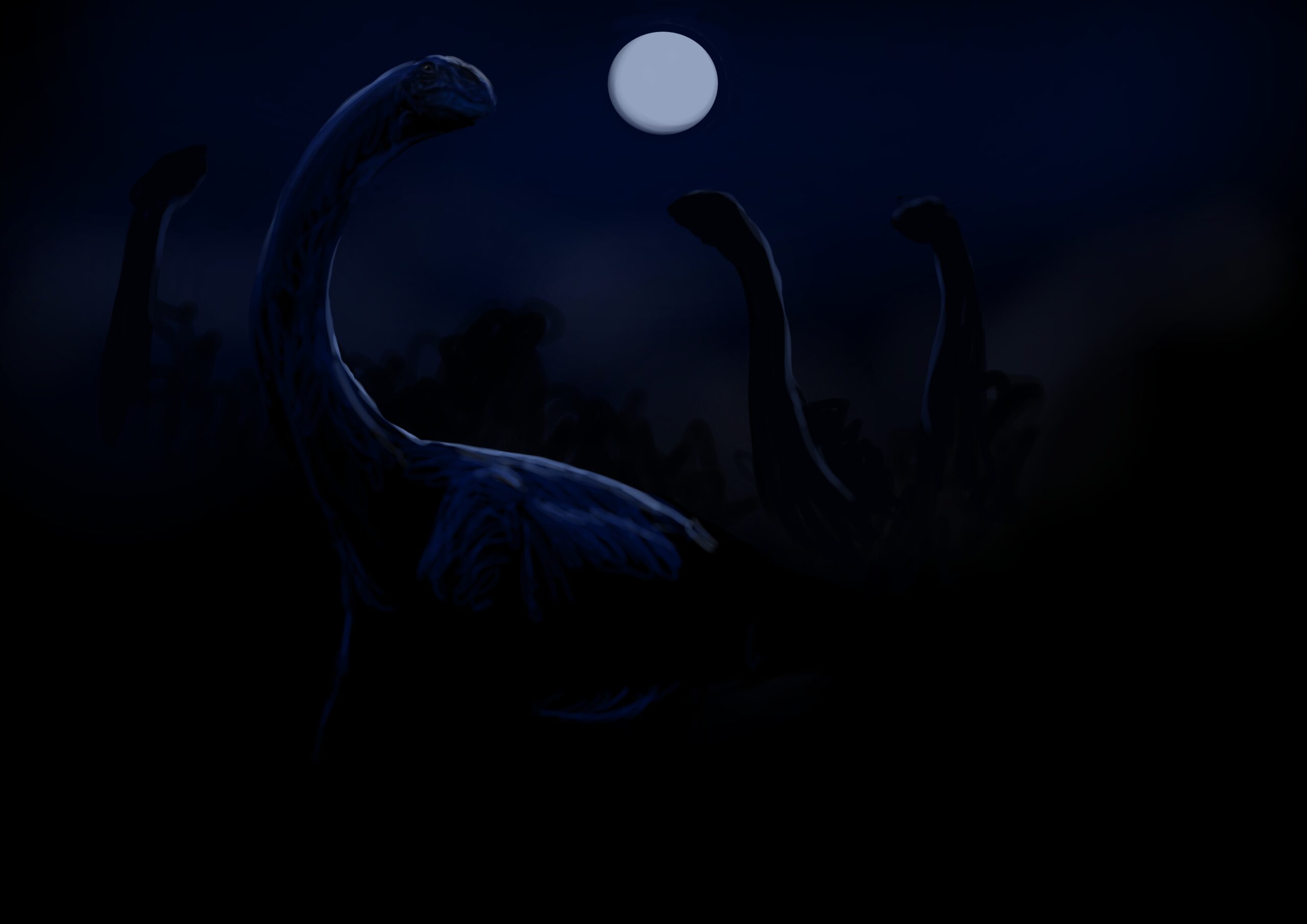 Cetiosaurus Paleostream Paleoart by Peter Nickolaus