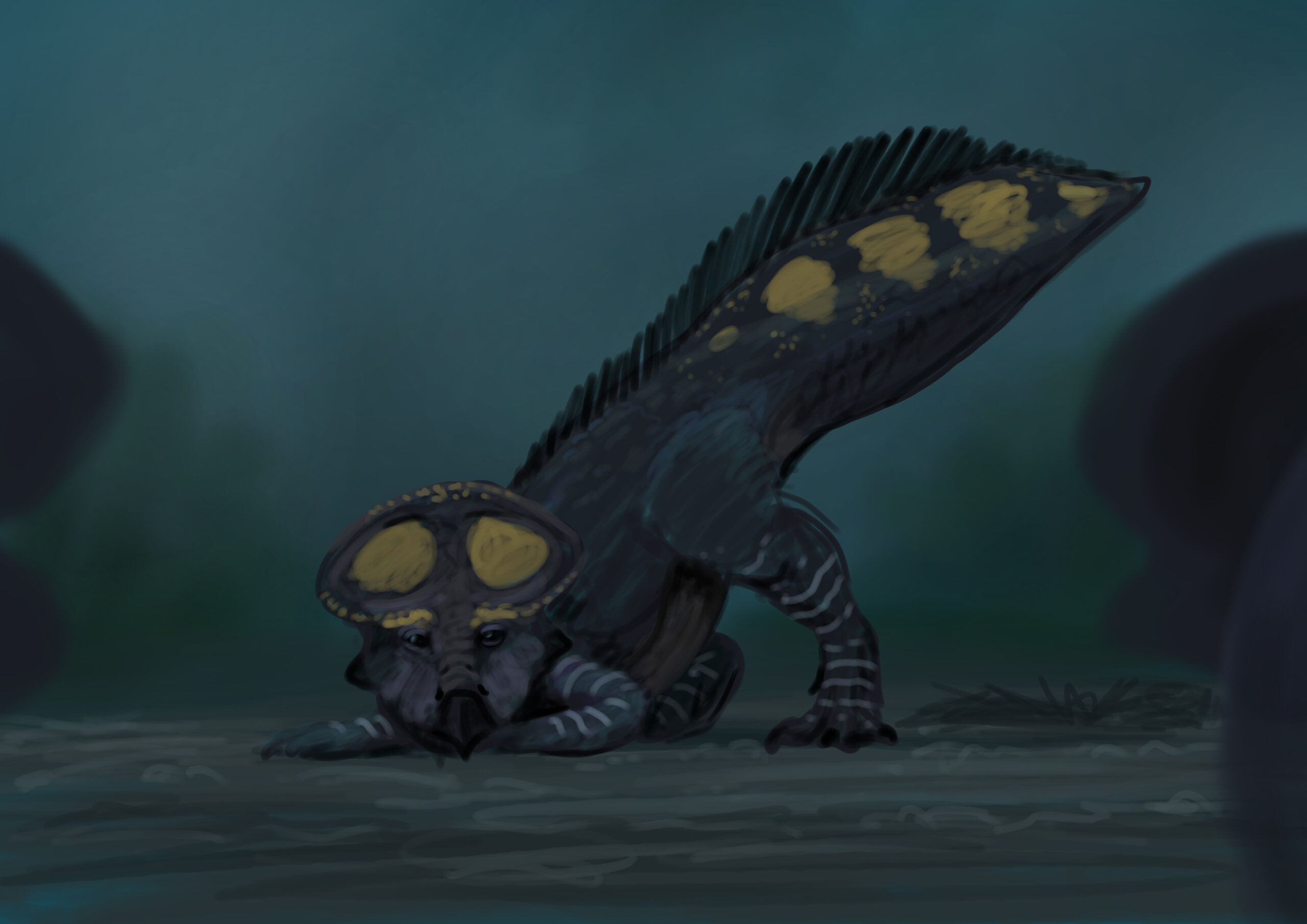 Koreaceratops Paleostream Paleoart by Peter Nickolaus