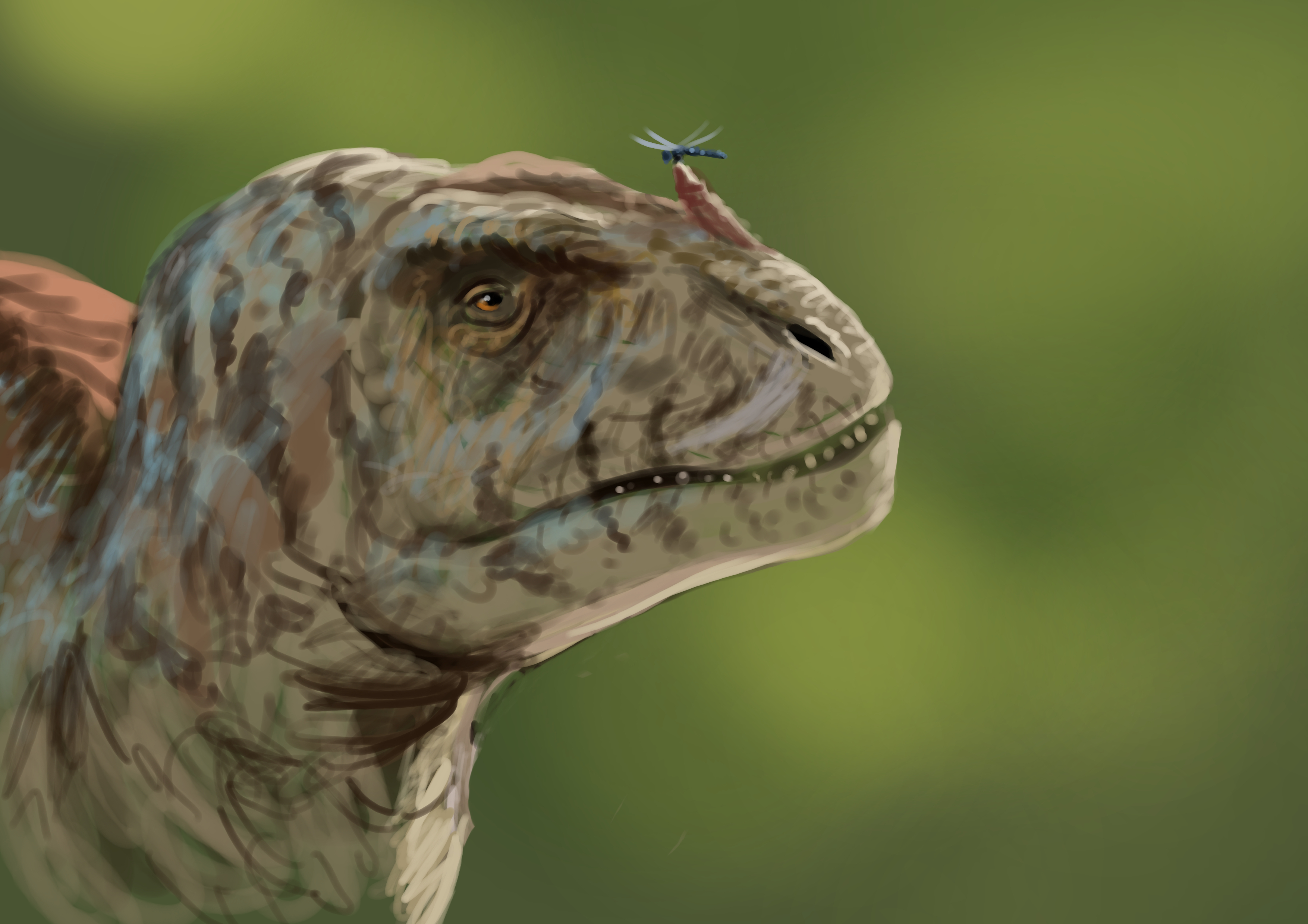 Tameryraptor Paleostream Paleoart by Peter Nickolaus
