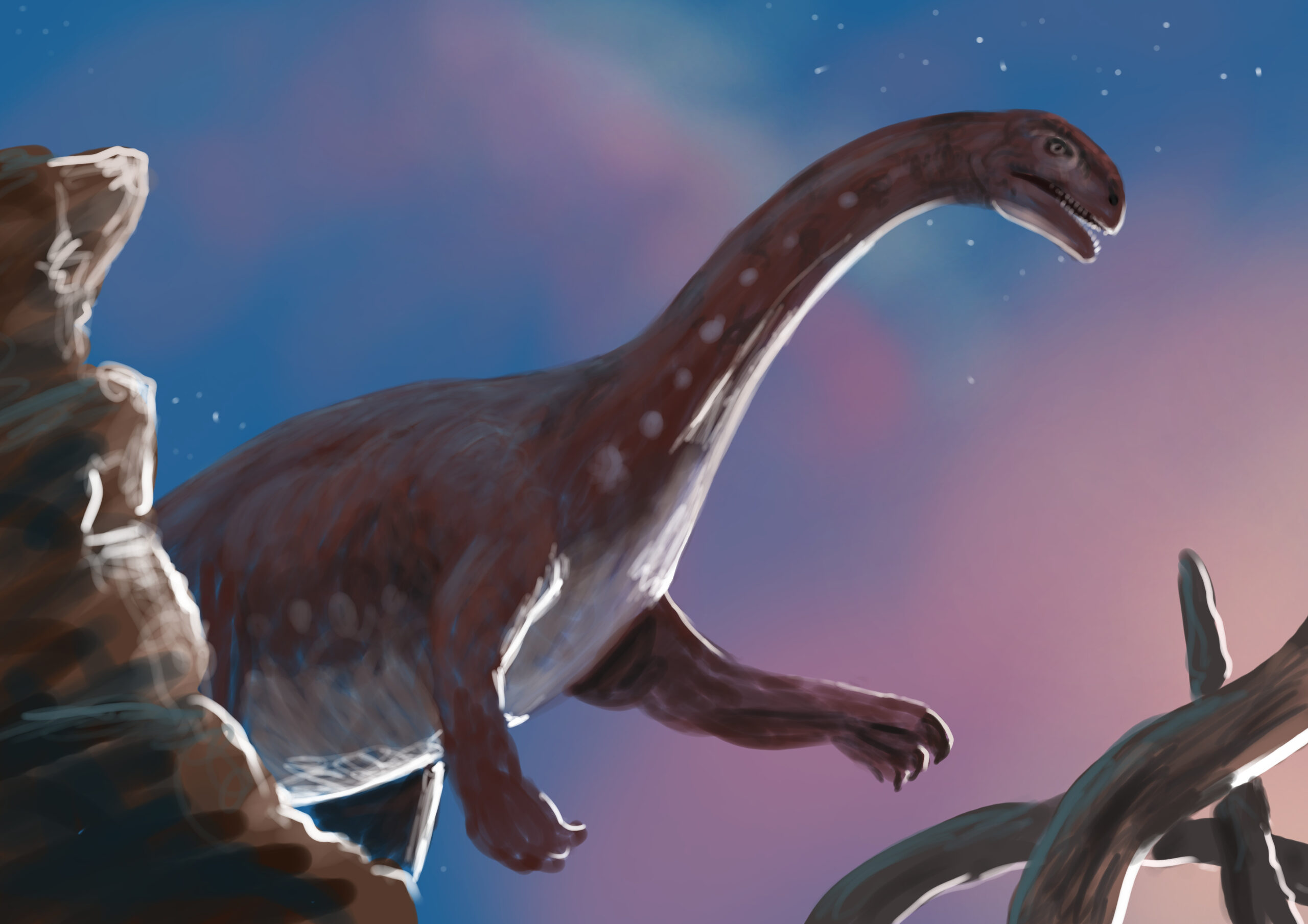 Wudingloong Paleostream Paleoart by Peter Nickolaus