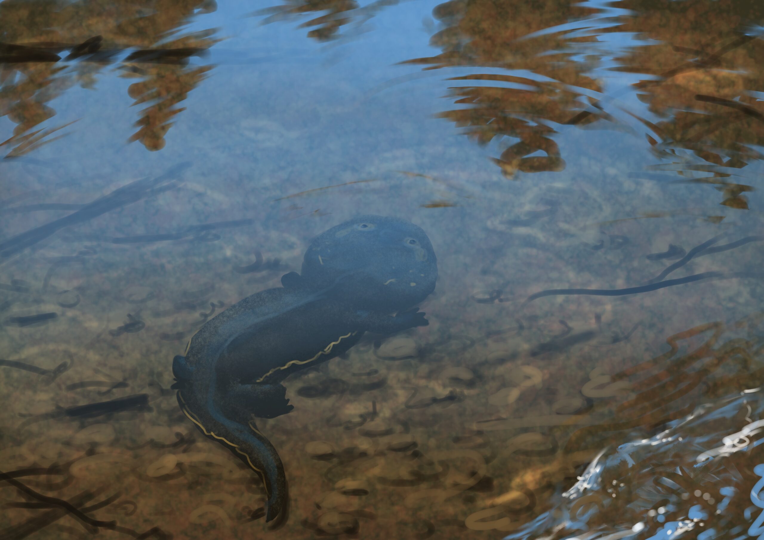 Koolasuchus Paleostream Paleoart by Peter Nickolaus