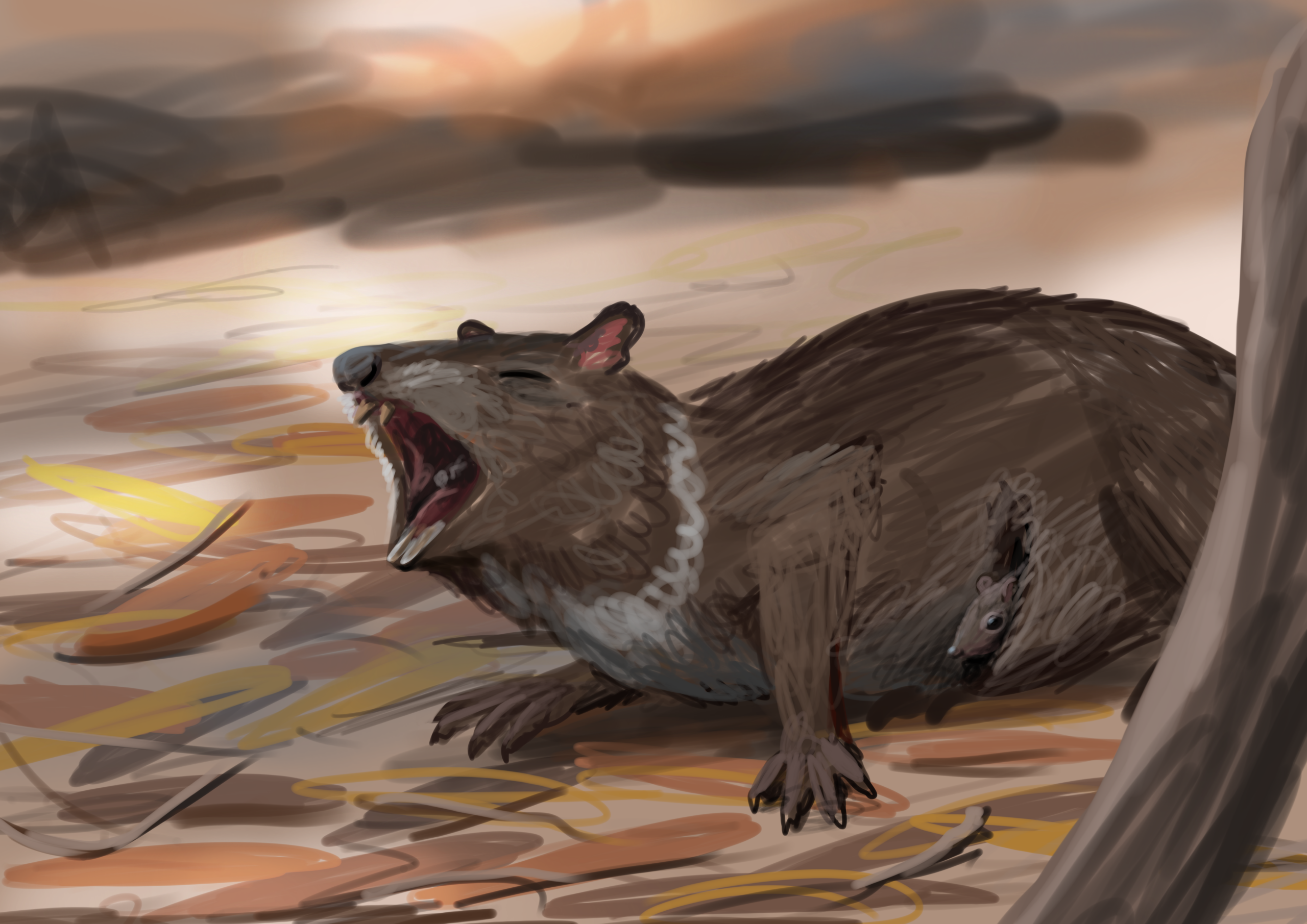 Propleopus Paleostream Paleoart by Peter Nickolaus